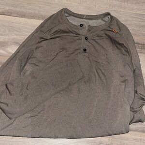 Lululemon long sleeve green olive men’s Henley